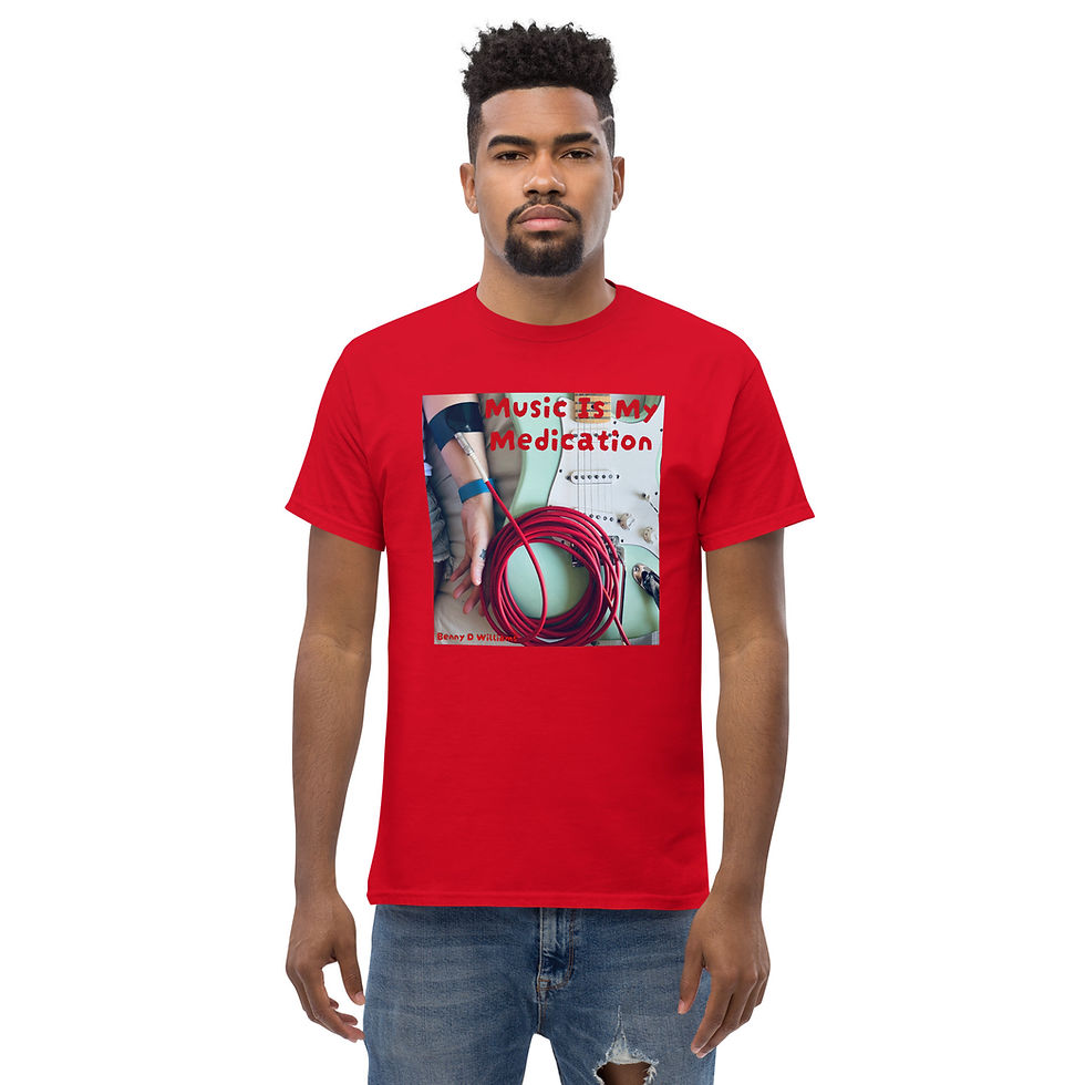 Thumbnail: MUSIC IS MY MEDICATION Unisex classic tee