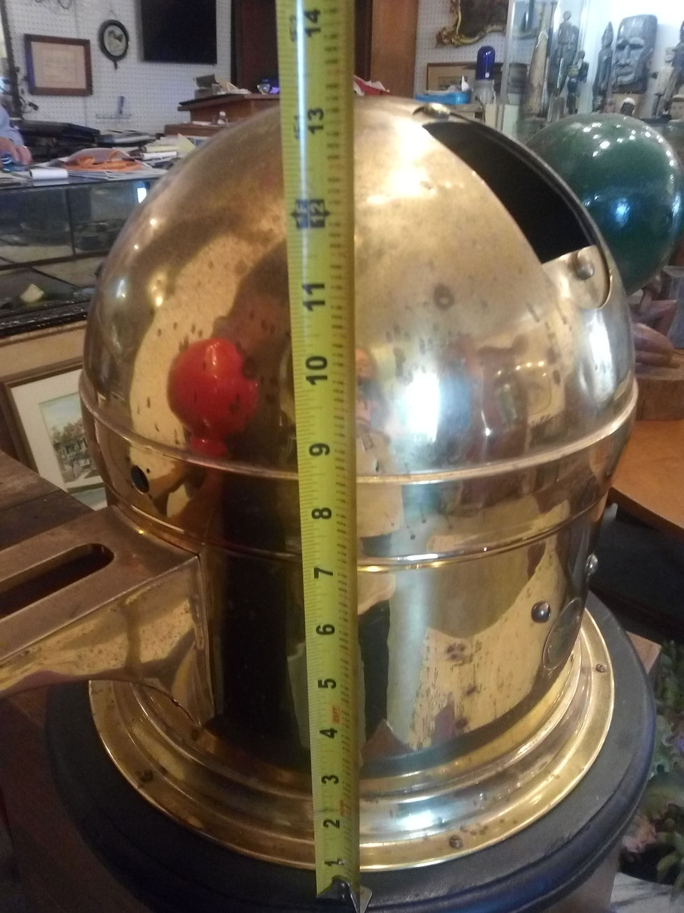 Thumbnail: Antique Kelvin-White Ship Binnacle Brass Helmet