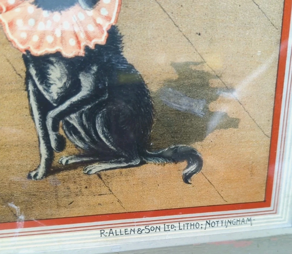 1905 Greensmith's Derby Dog Biscuit Advertisement Framed Litho Poster Calendar - $1250