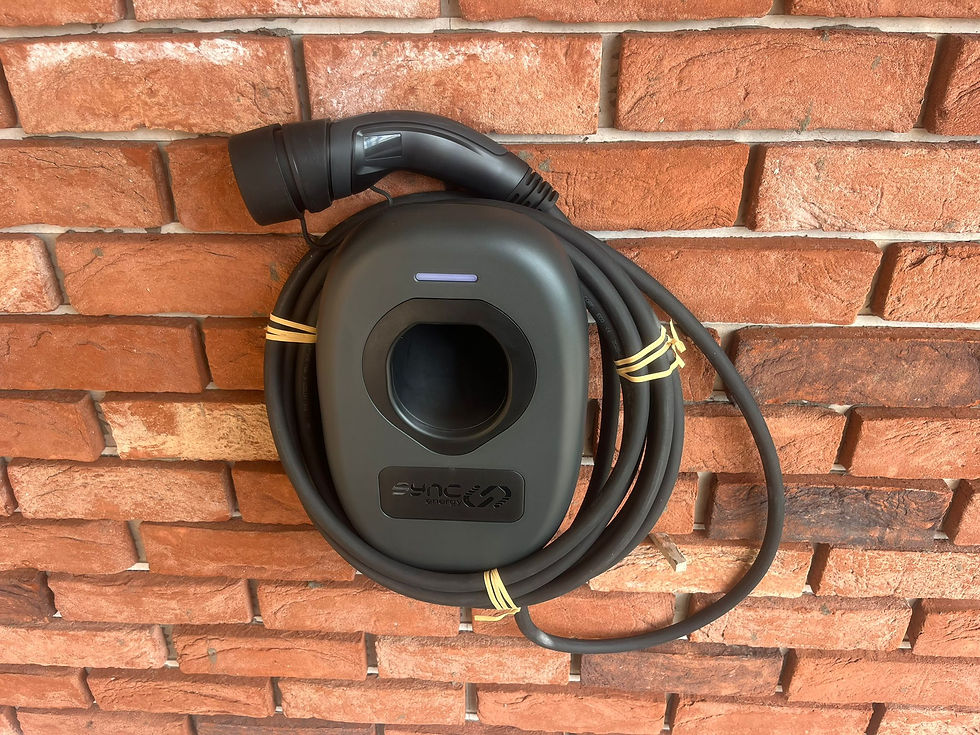 EV Charger on a wall