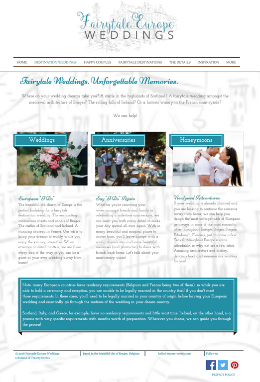 Fairytale Europe Weddings 2