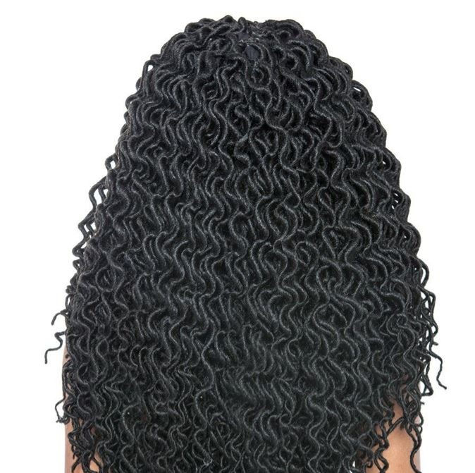 Thumbnail: Afri Curled Faux Locs 18"