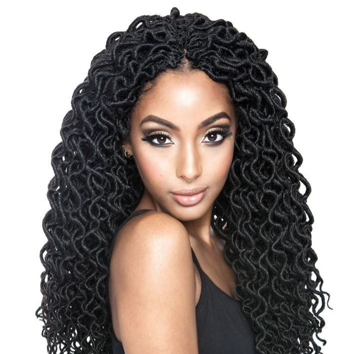 Afri Curled Faux Locs 18"