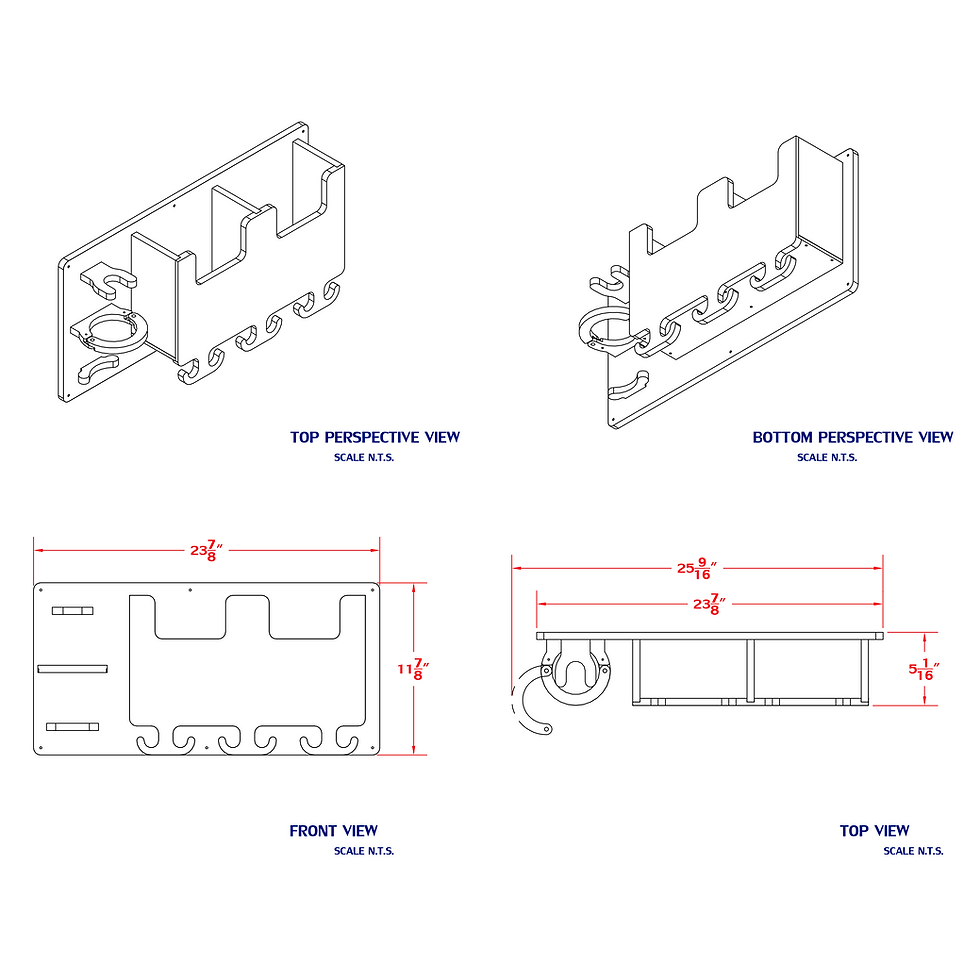 Thumbnail: Fire extinguisher mount with Console Organizer Storage Mount