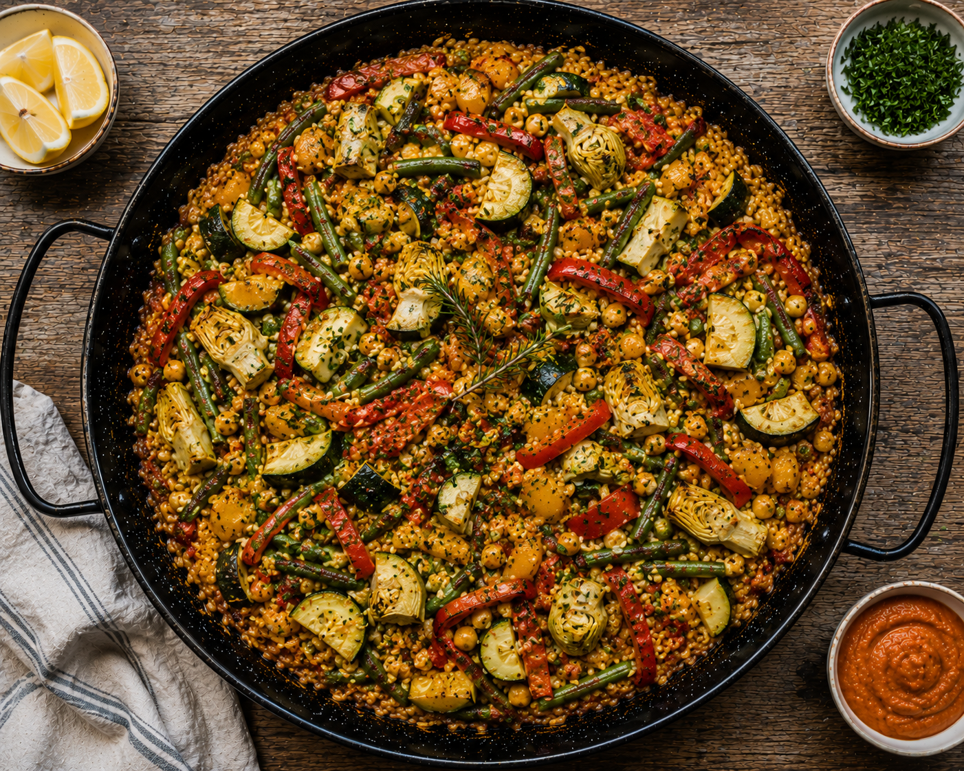 Mediterranean Garden Paella (veg)