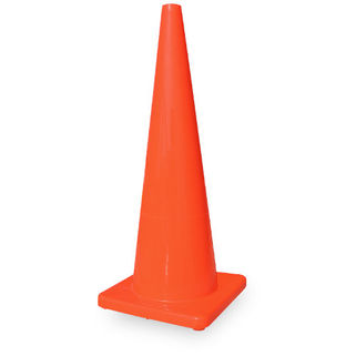 Cono de tráfico naranja en Querétaro