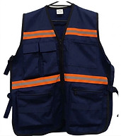 chaleco de seguridad rescatista / brigadista Azul marino