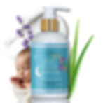 nighttime baby lotion with lavender and chamomile, gentle moisturizing lotion for babies