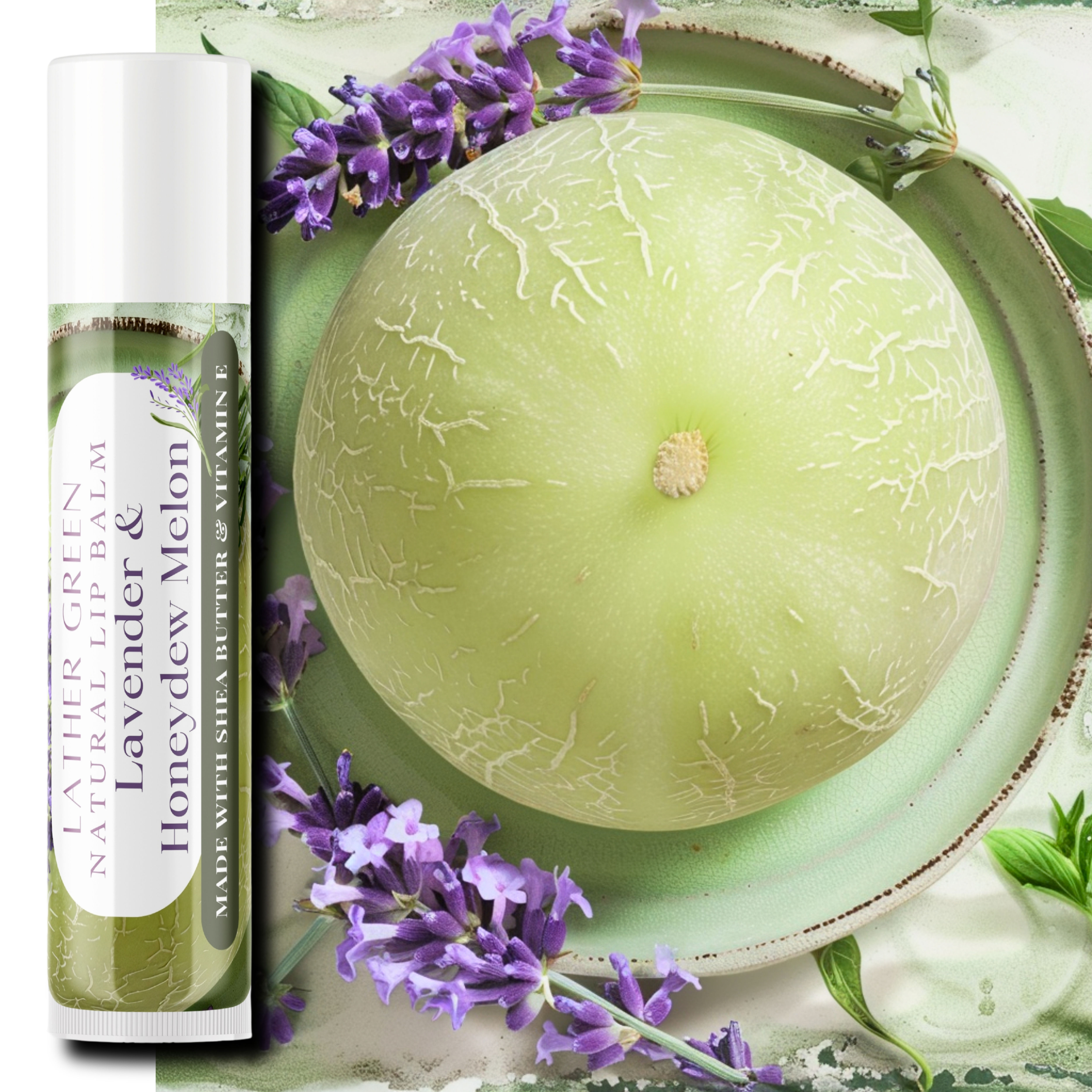 Lavender & Honeydew Melon Natural Lip Balm