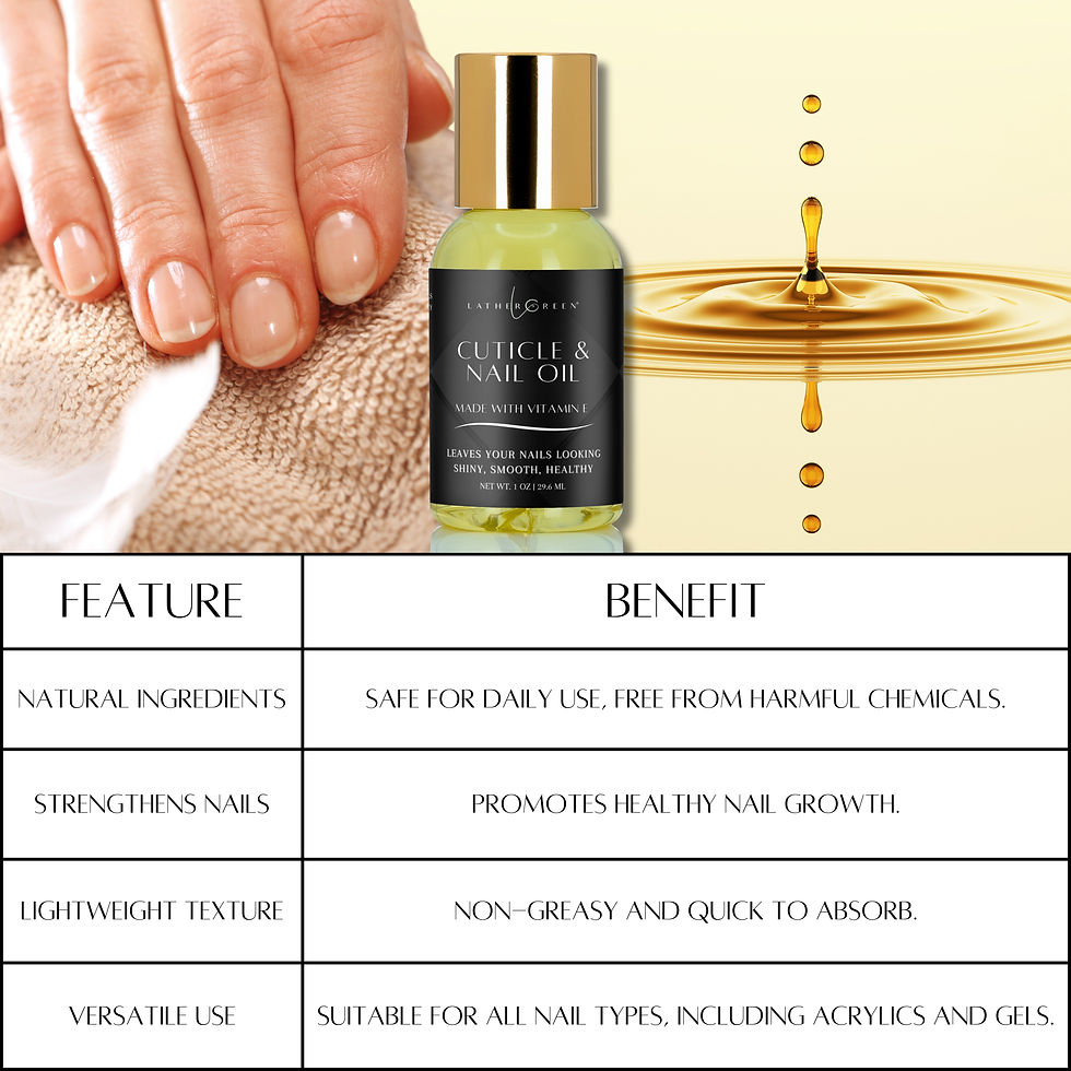 Miniatura: LatherGreen Nail Care Duo: Includes the 4-Step Nail Buffer Block and Cuticle & Nail Oil.