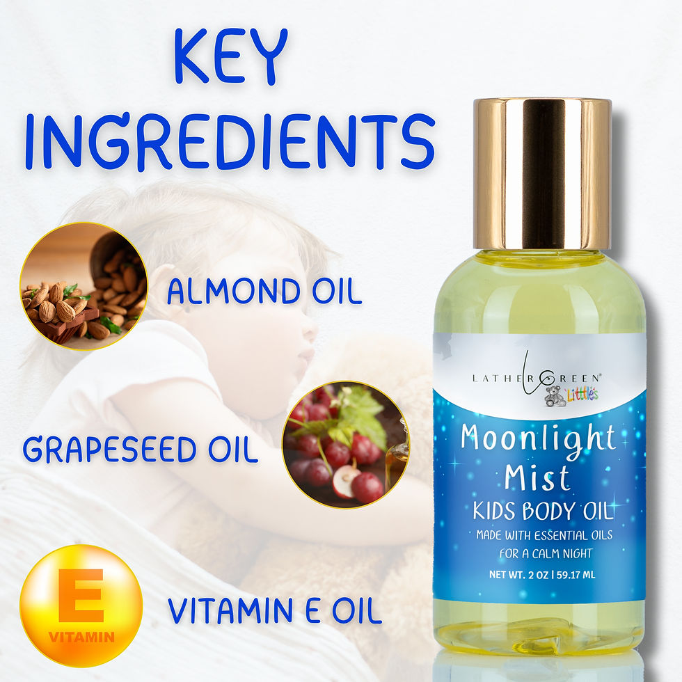 Miniatura: LatherGreen Lather Green Moonlight Mist Natural Nighttime Kids Body Oil