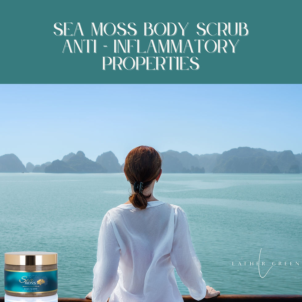 Thumbnail: LatherGreen Lather green sea moss natural body scrub