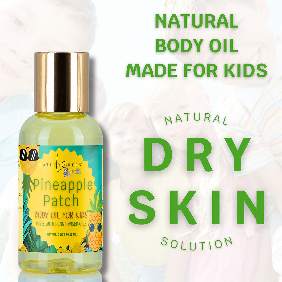 Thumbnail: Pineapple Patch Natural Body oil for Kids/Children/Toddlers LatherGreen Lather Green