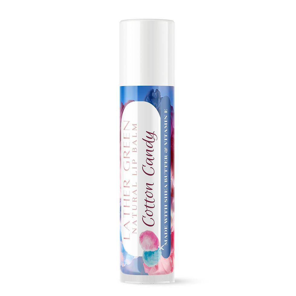 Miniatura: Single LatherGreen Cotton Candy Natural Moisturizing lip balm tube