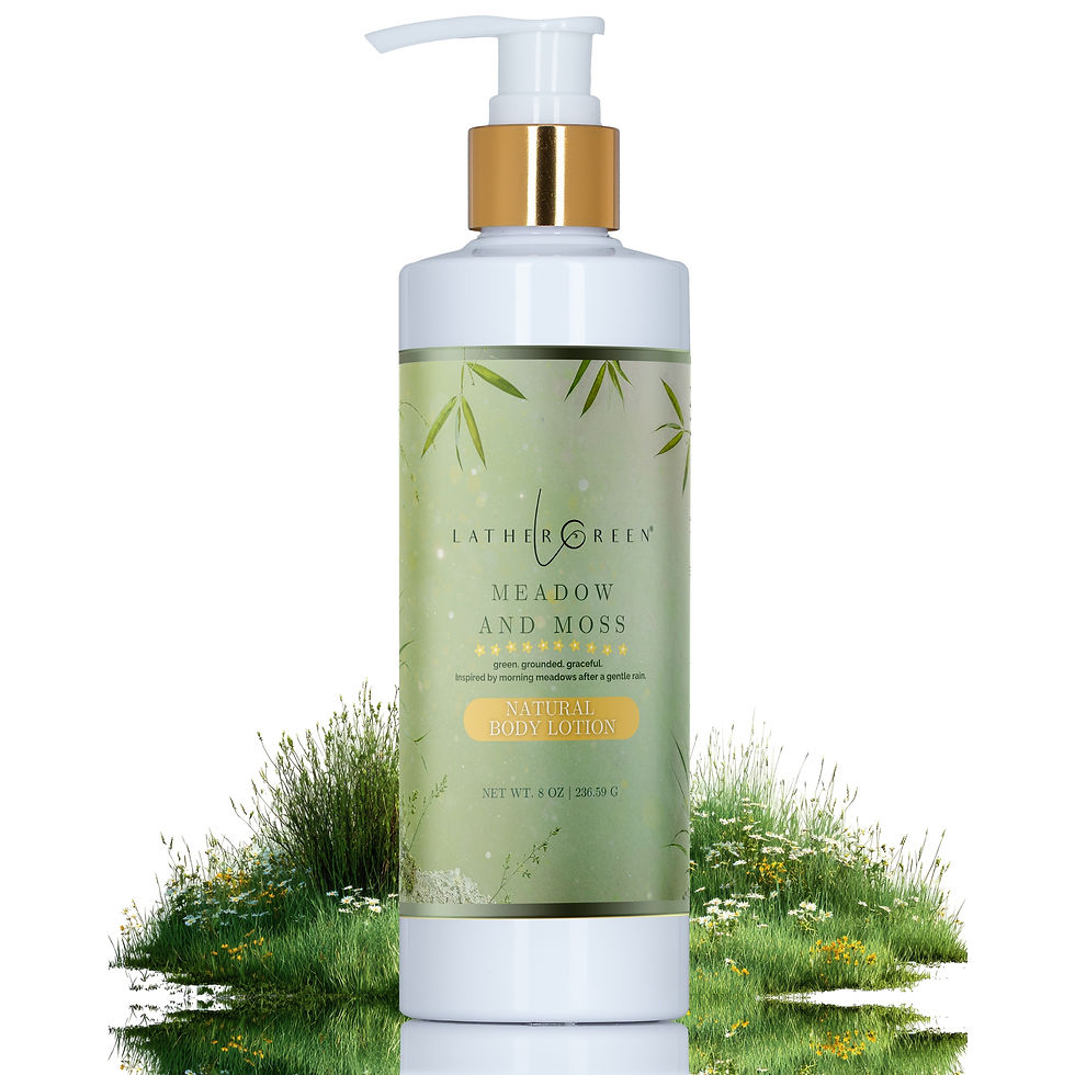 Meadow and Moss Natural Body Lotion with Aloe Vera and Botanical Essential Oils