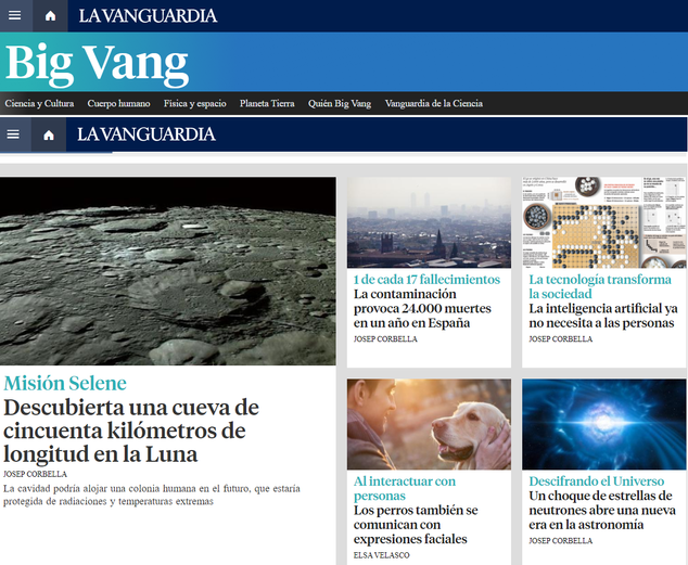 Llegim articles de la Big Vang