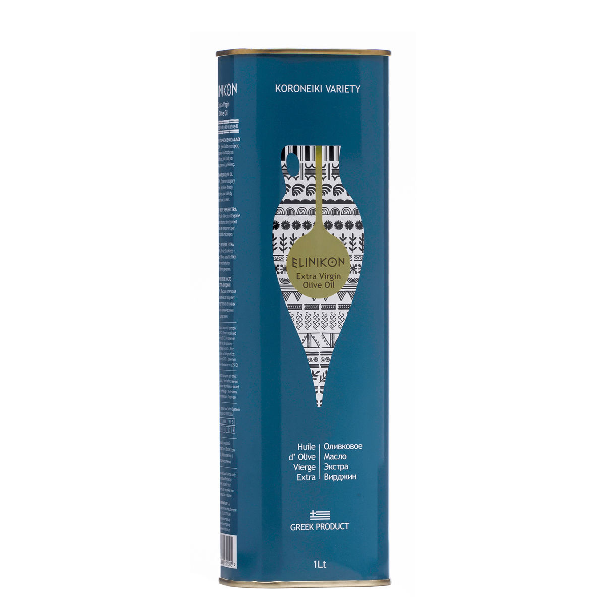 Масло оливковое "ELINIKON" EVOO AC <0,8 ж/б 1000мл