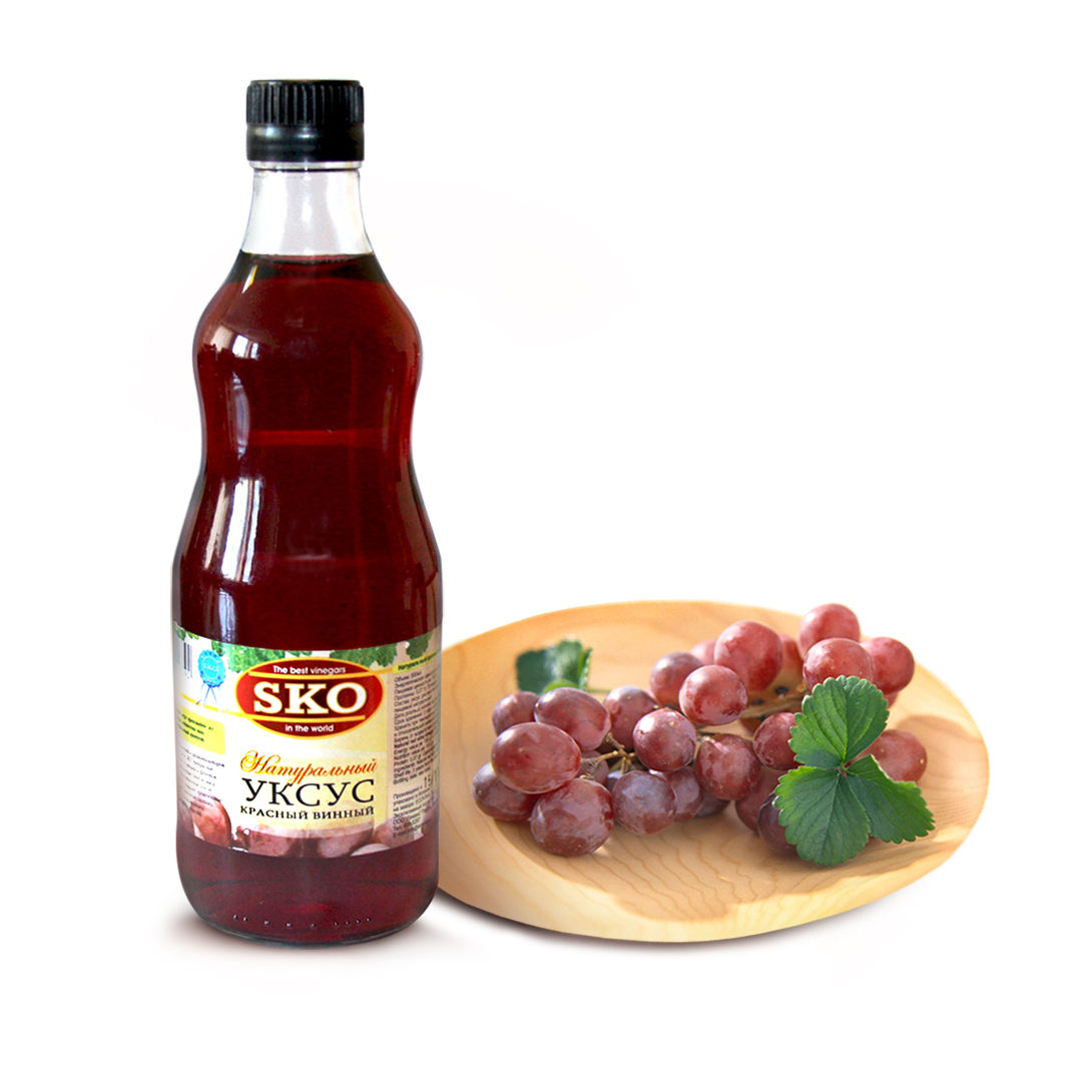 Уксус натуральный красный винный "SKO" 500мл (Испания)