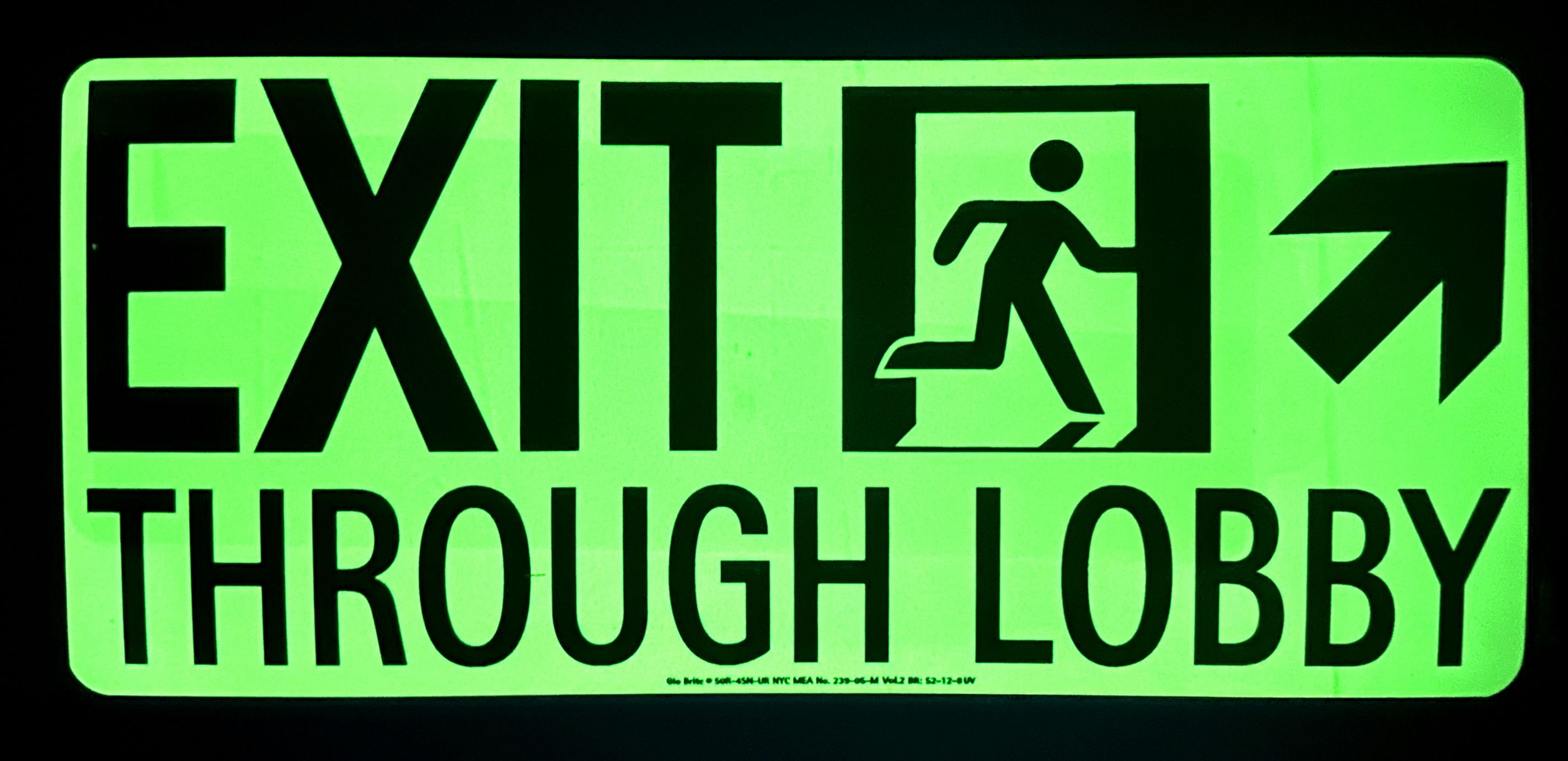 Exit Through Lobby Diagonal Arrow Up Right