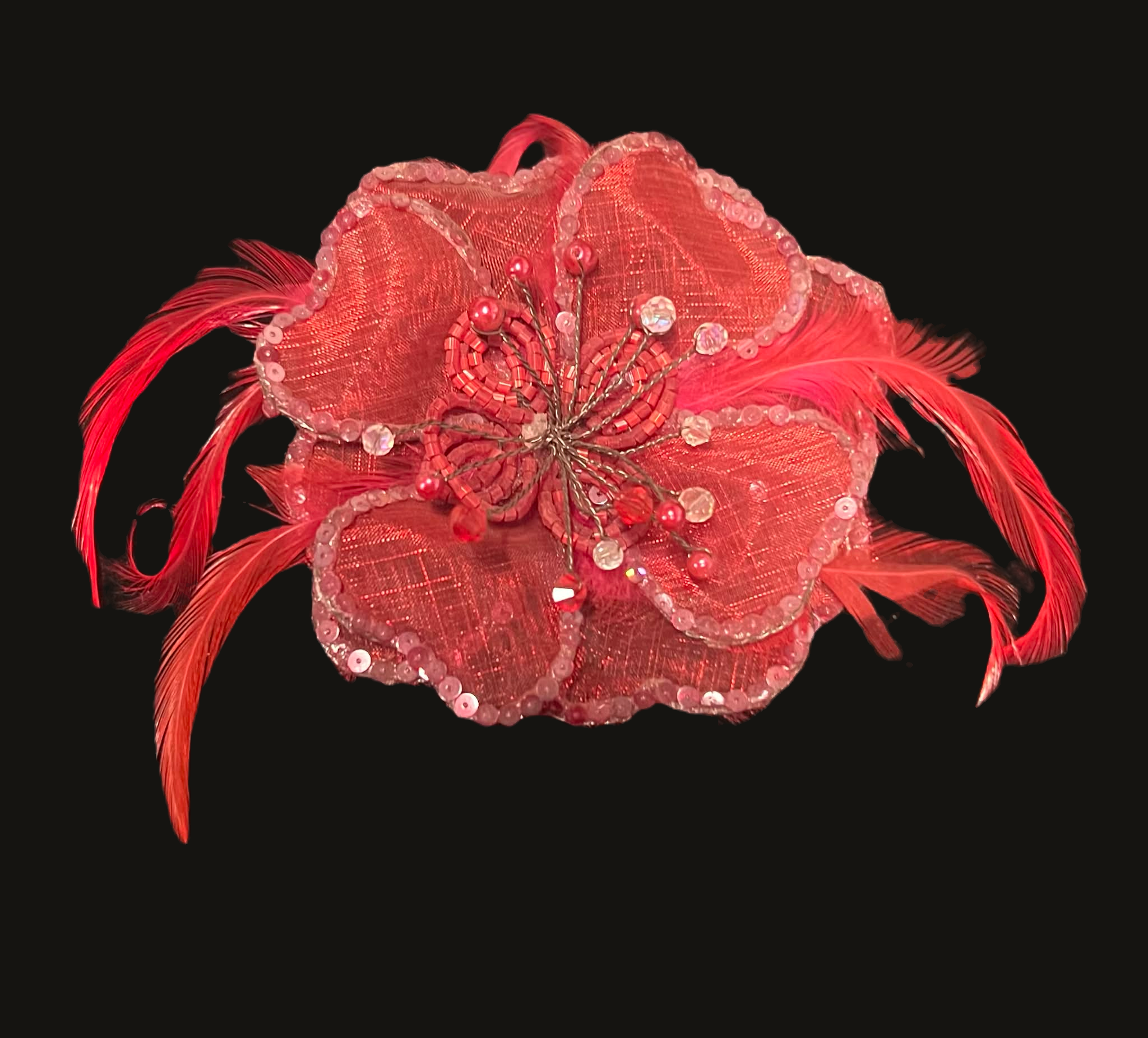 Medium Satin Flower Brooch