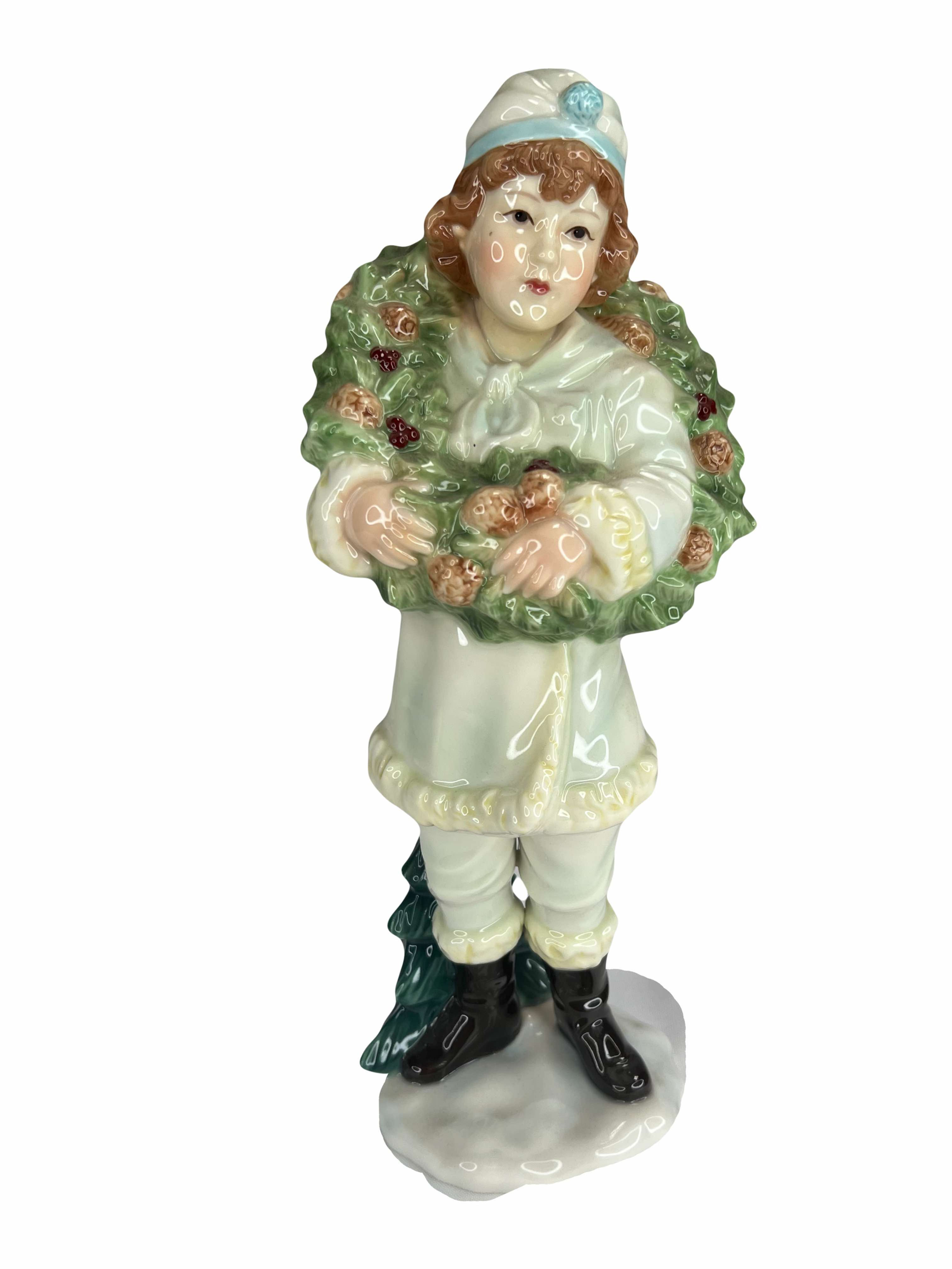 Dept 56 Victorian Christmas Boy Statue