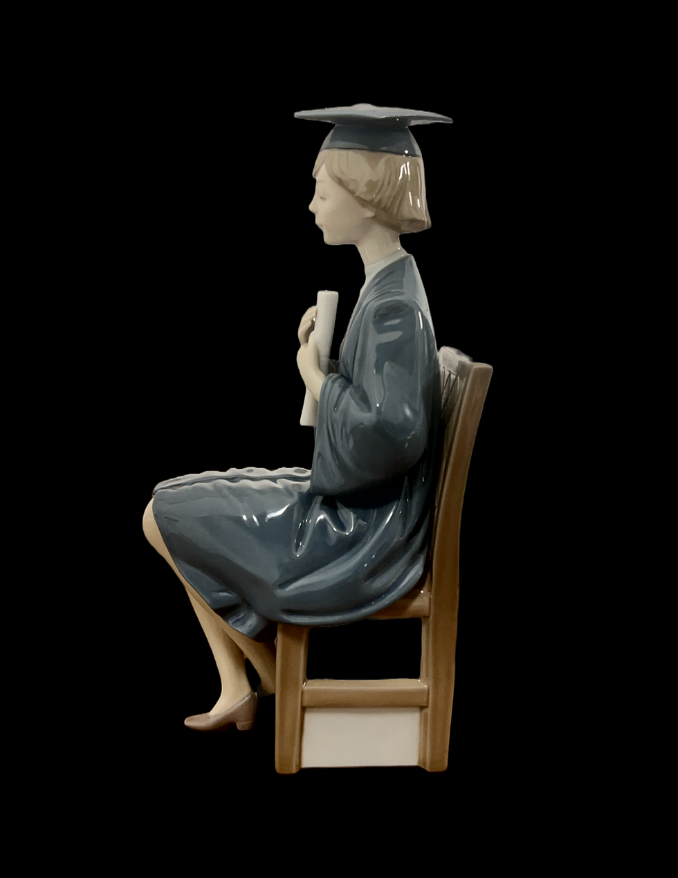 Thumbnail: Vintage Lladro Graduate Girl