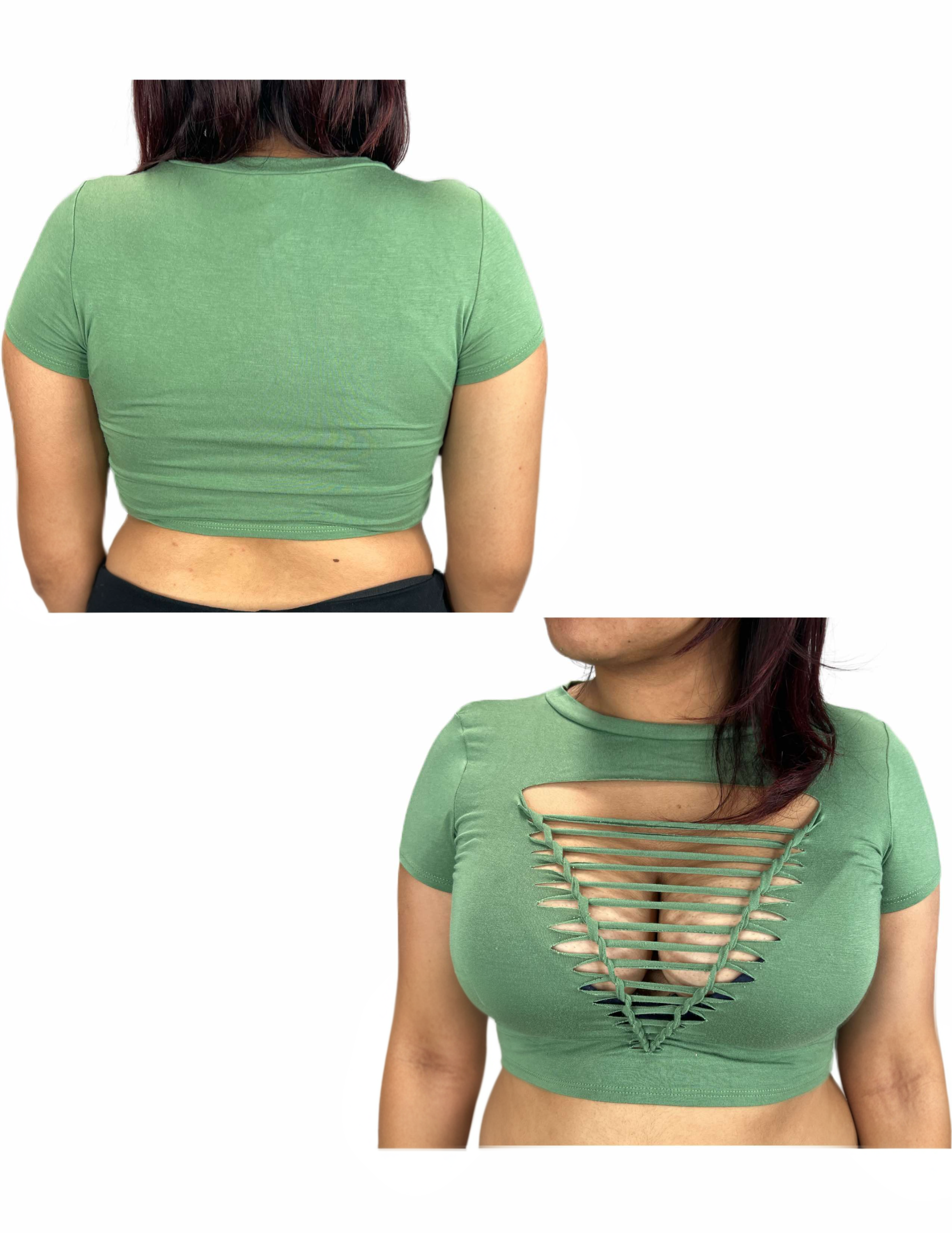 Fashion Nova Short Sleeve Ripped T