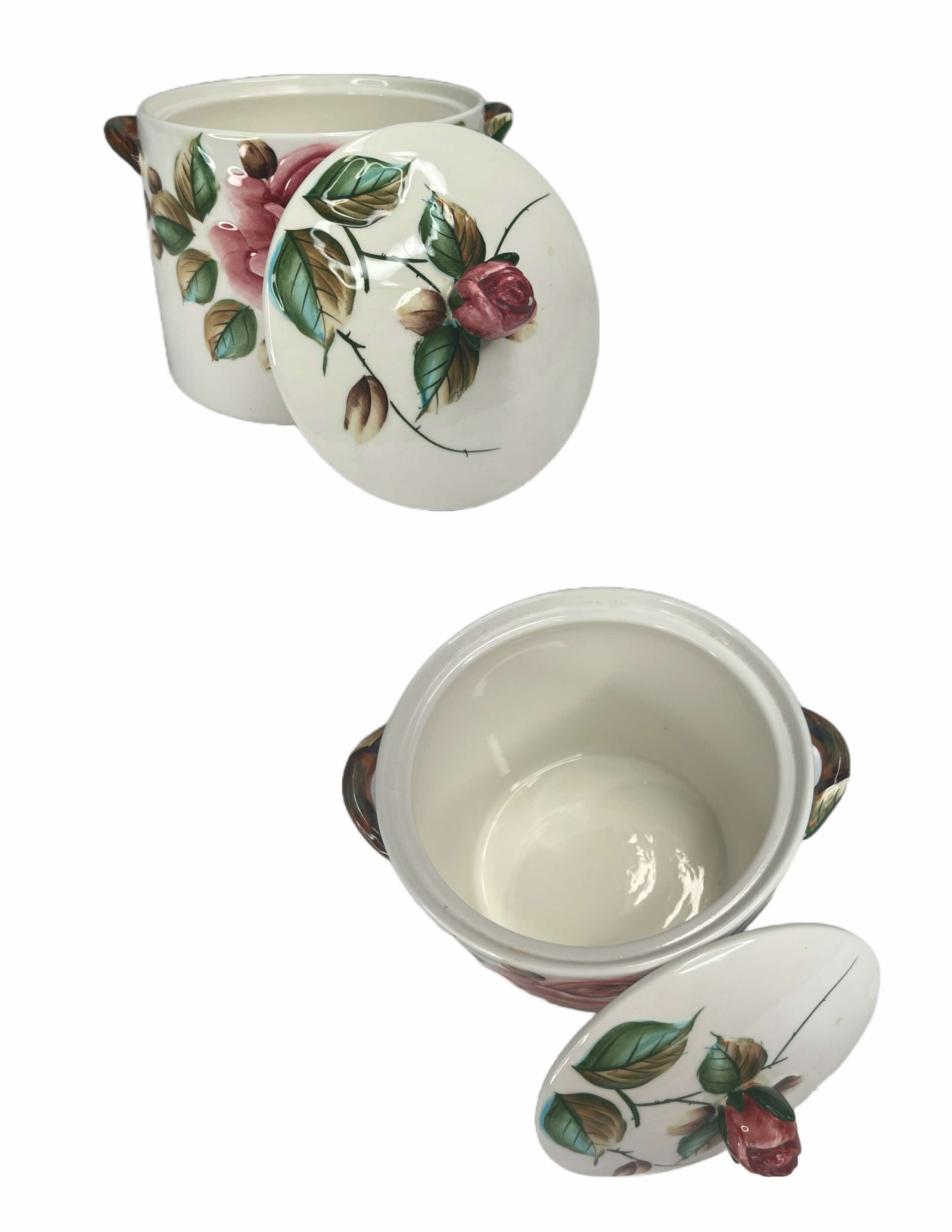 Lefton Americana Rose Cookie Jar