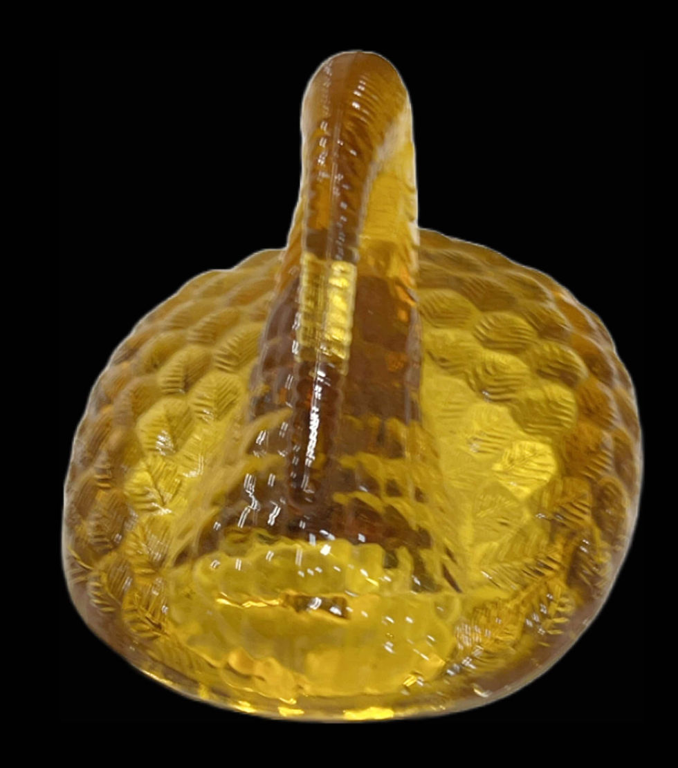 Thumbnail: Vintage L E Smith Amber Turkey