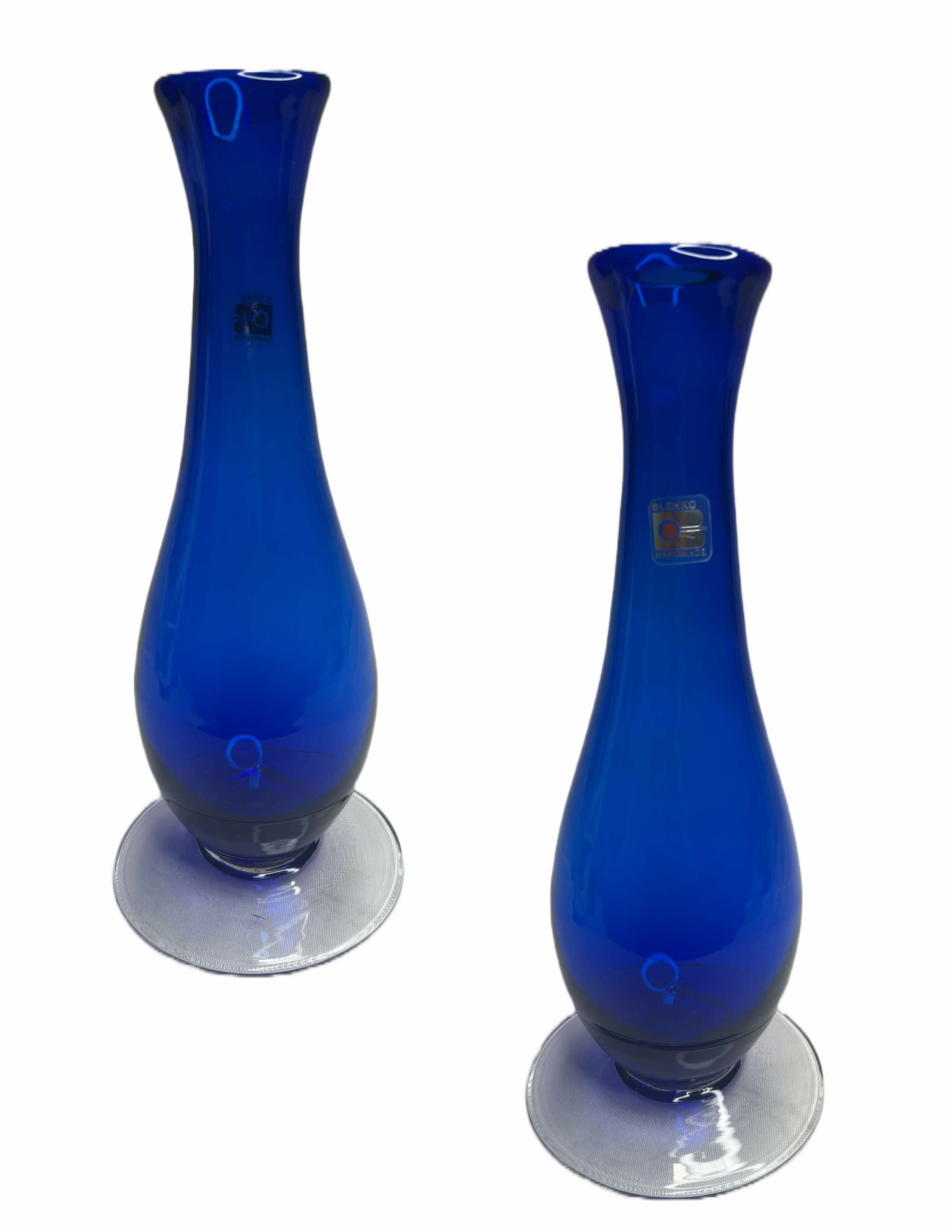 Cobalt Blue Blenko Decanter
