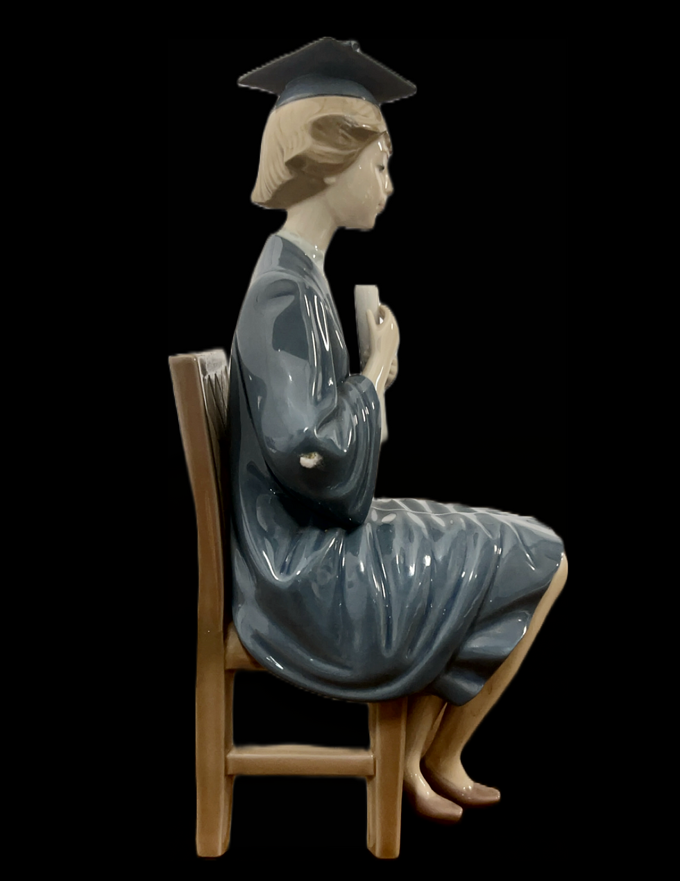 Thumbnail: Vintage Lladro Graduate Girl