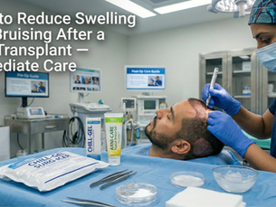 How to Reduce Swelling and Bruising After a Hair Transplant - Immediate Care