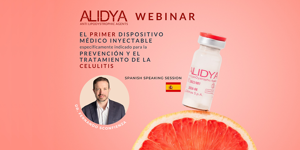 ALIDYA WEBINAR: Enfoque Multifactorial y Regenerativo en el Tratamiento de la Celulitis