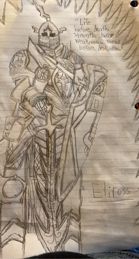 Eliross, half elf, paladin