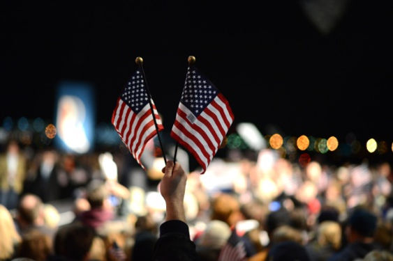 two US flags