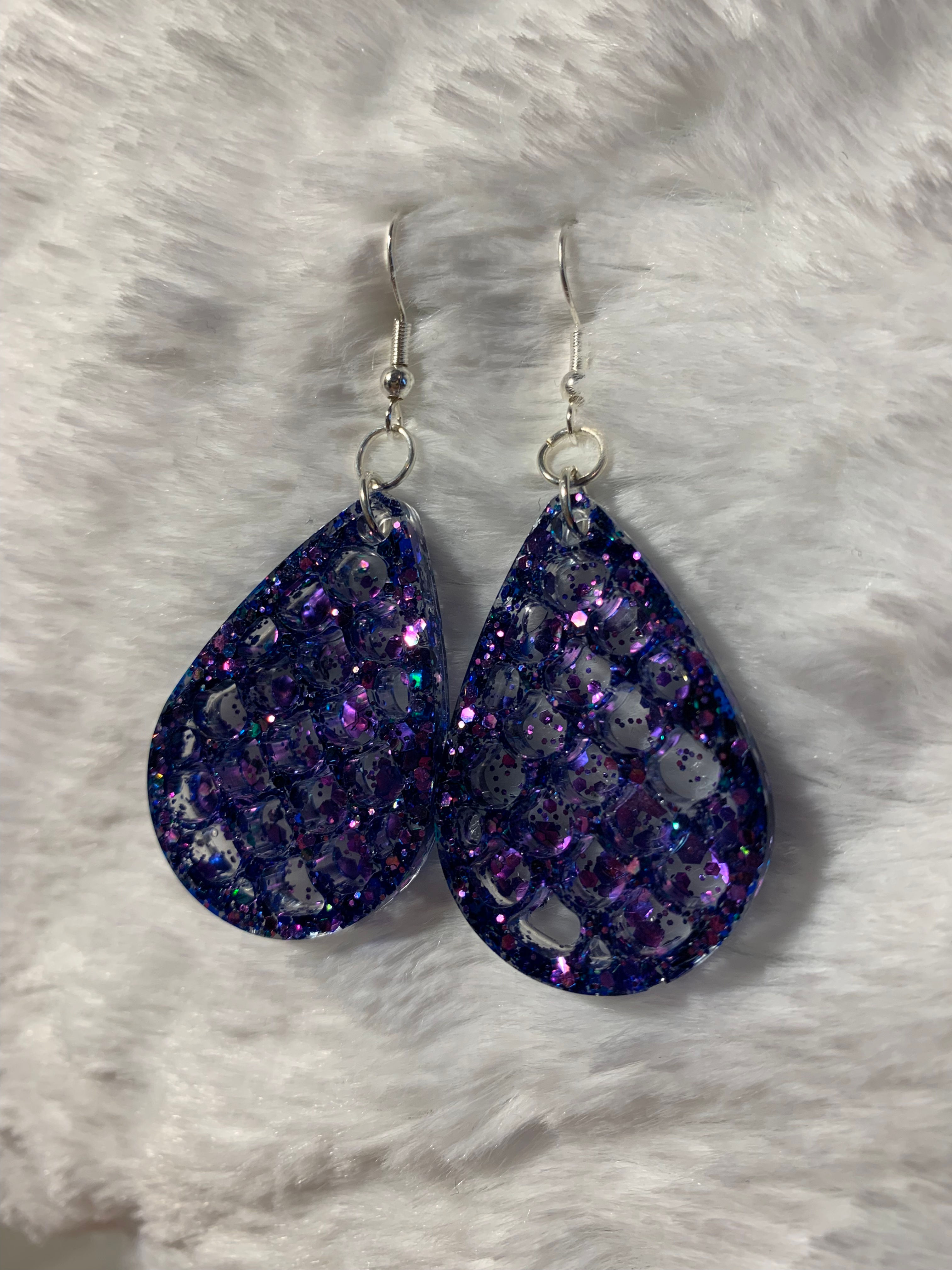 Mermaid scales earrings