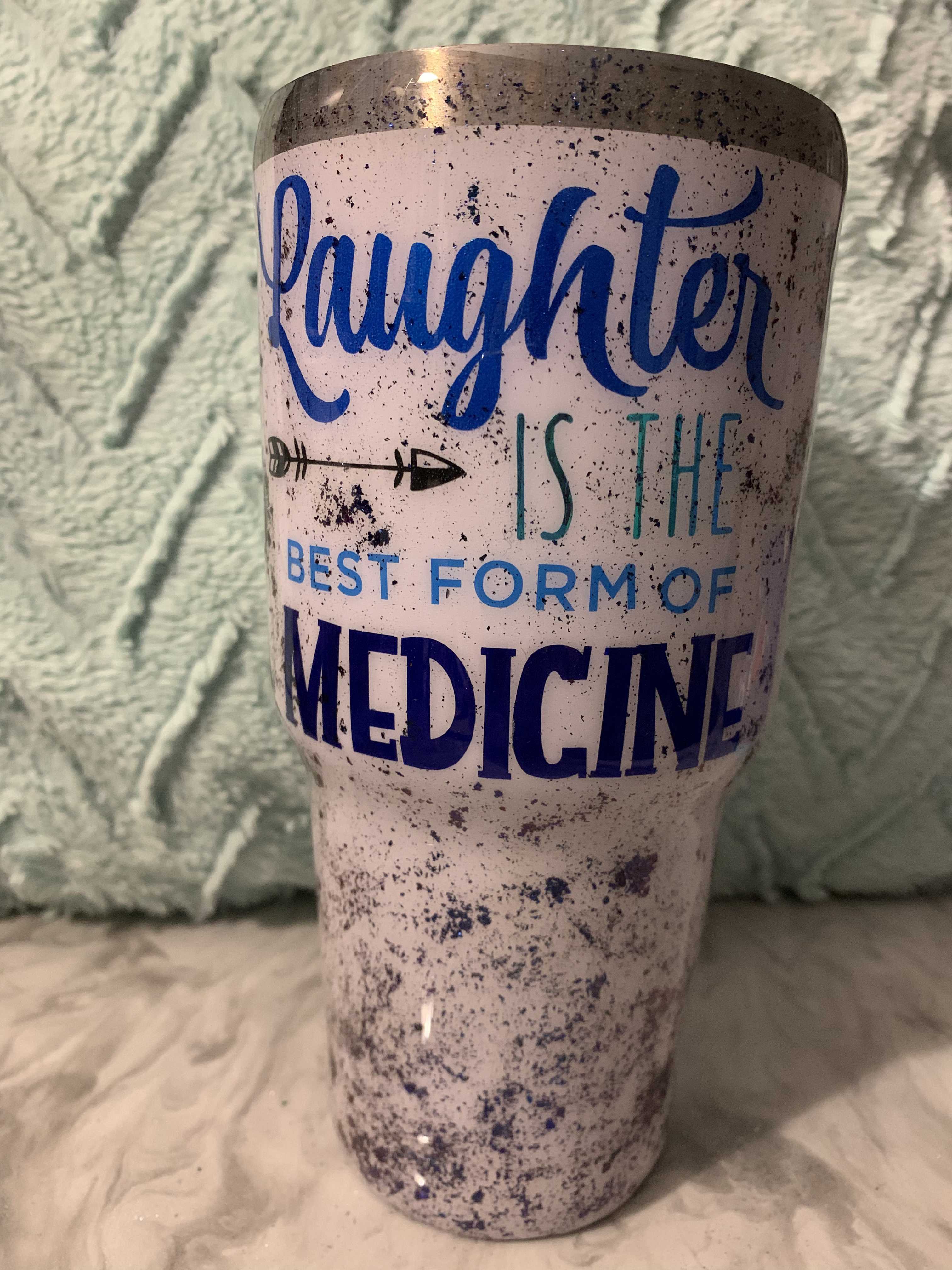 Laughter Medicine/Carpe Diem tumbler