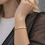 Thumbnail: CLASSIC bling bangle steel gold 4mm