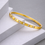 Thumbnail: CLASSIC bling bangle steel gold 4mm