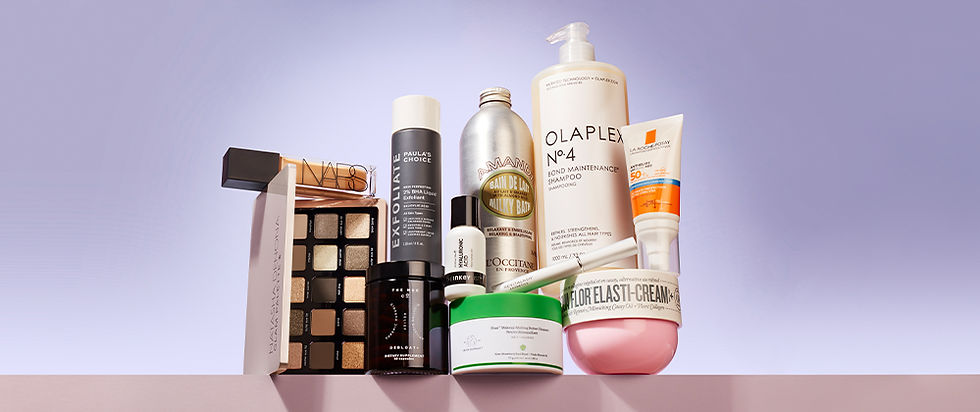A collation of beauty products