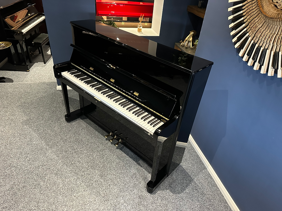 Thumbnail: Petrof 118 upright piano  -  Gloss black 