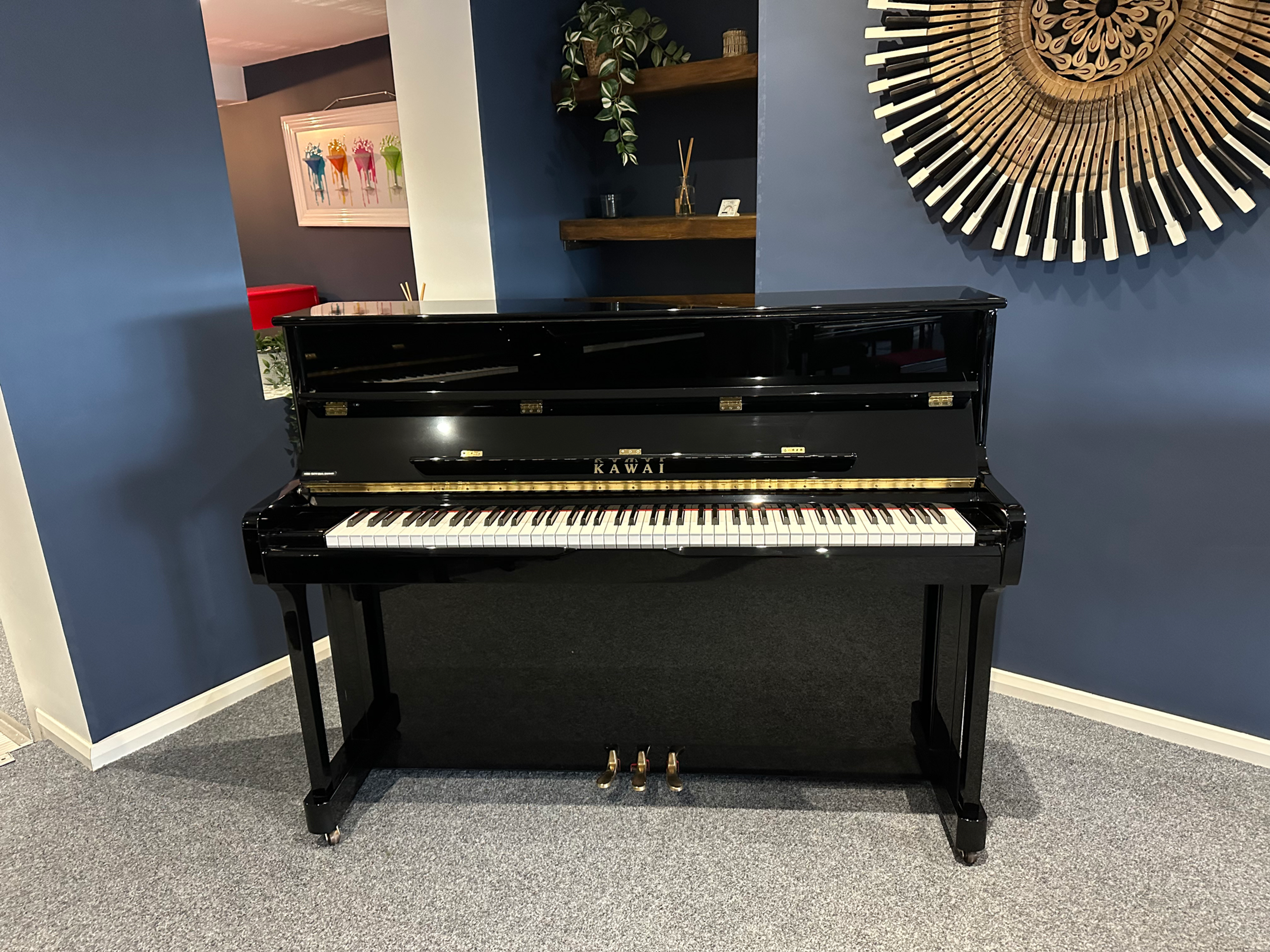 Kawai K2 upright piano - Gloss black