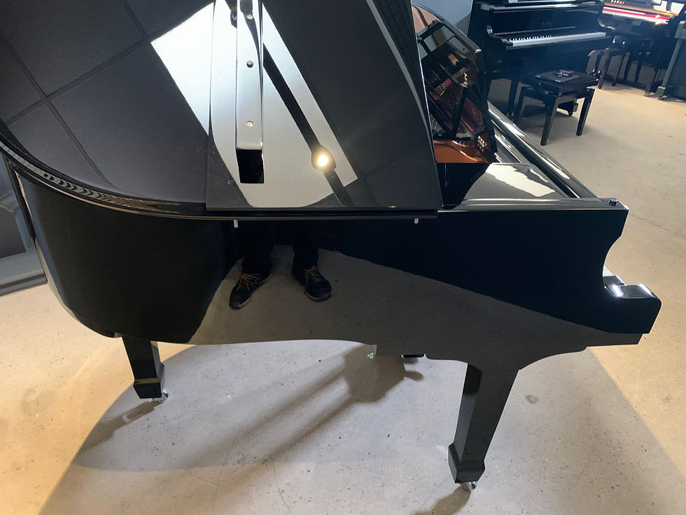 Thumbnail: Steinhoven gloss black baby grand piano   - SG148 - As New