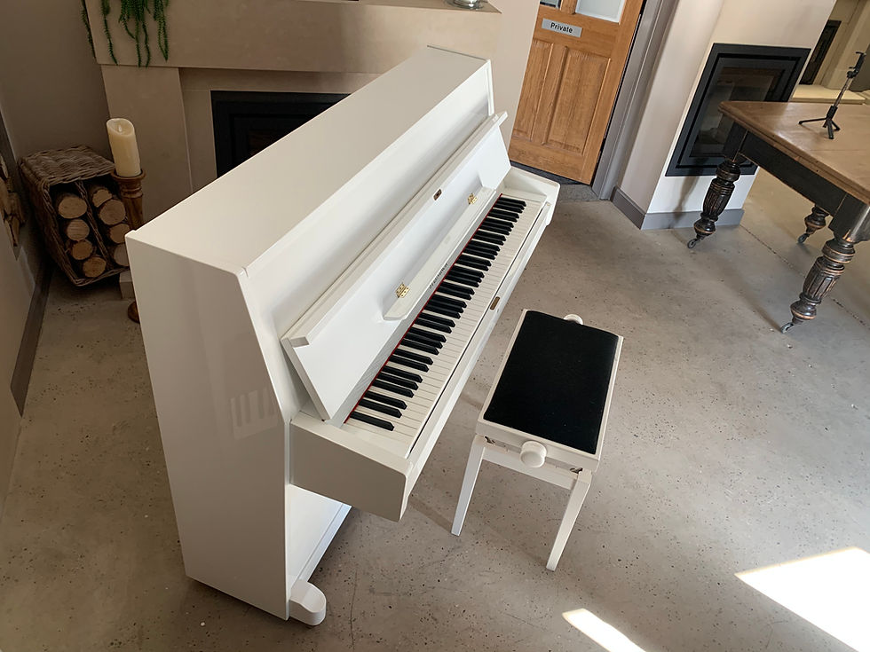 Thumbnail: Steinbach compact upright piano -Gloss White