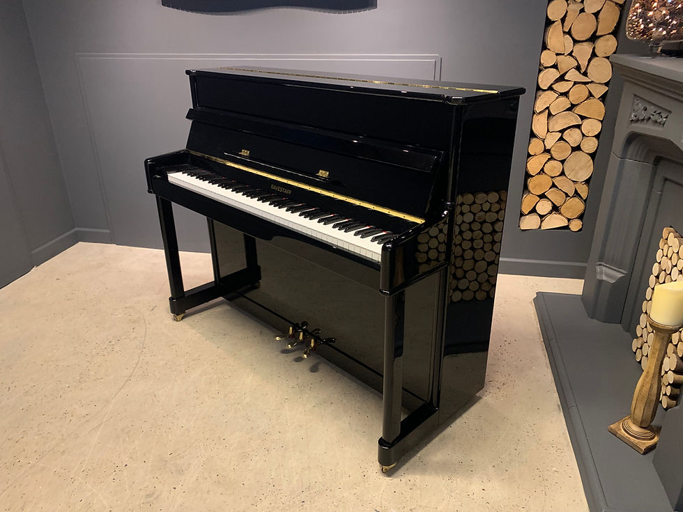 Thumbnail: Eavestaff 112 upright piano - Gloss black