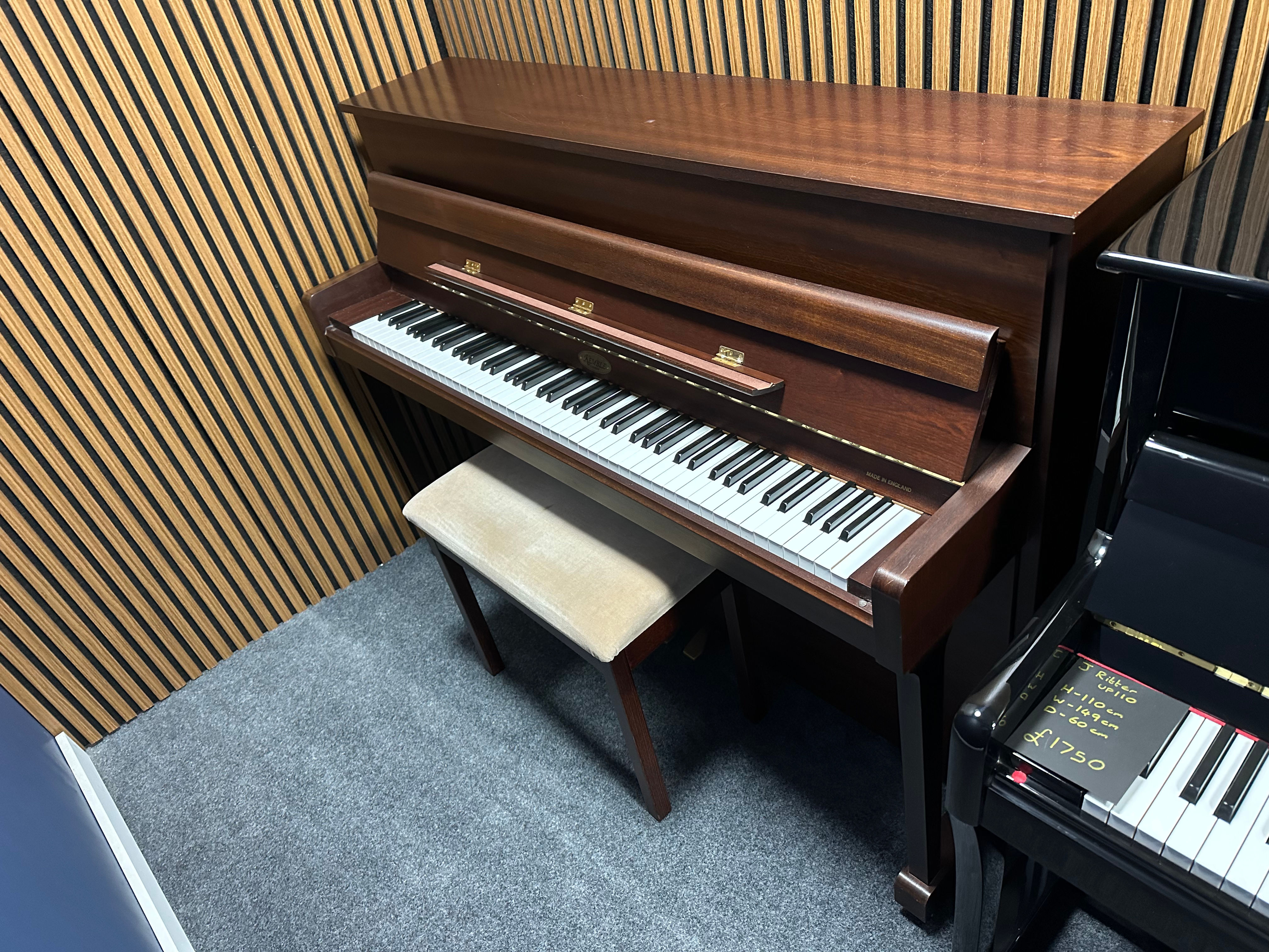 Kemble Oxford satin Mahogany upright piano