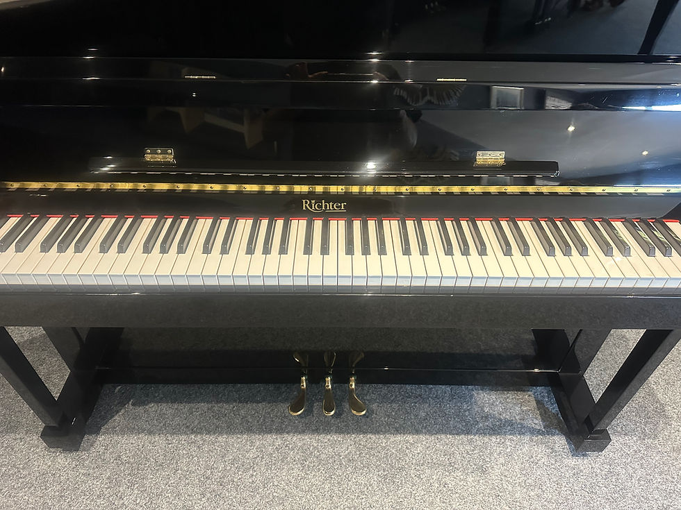 Thumbnail: Richter 118 upright piano - gloss black