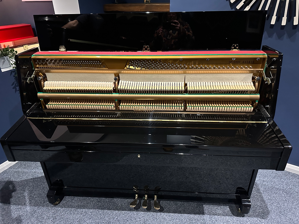 Thumbnail: Waldstein 108 compact Upright piano - Gloss black hi