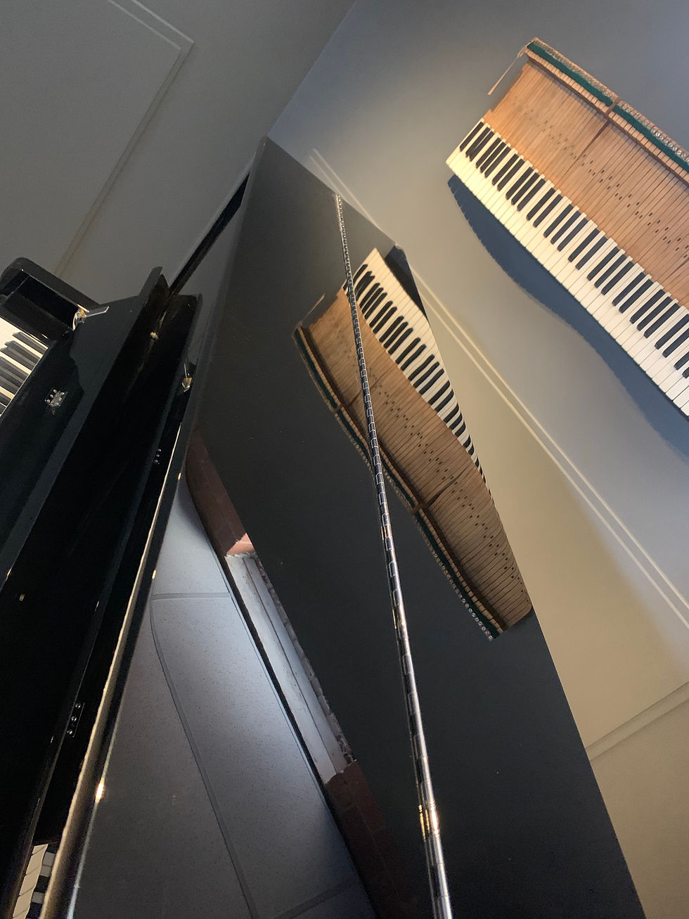 Thumbnail: Feurich 133 concert upright piano in Gloss Black - Professional