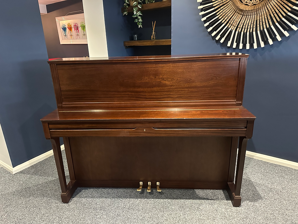 Thumbnail: Schimmel 118 modern upright piano - matt dark oak